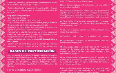 Concurso Gastronómico “¿A qué sabe Morelos?”