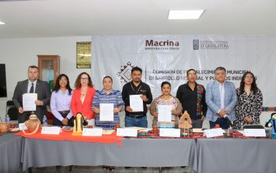 Encabeza diputada Macrina Vallejo firma del proyecto de buena voluntad “Por una justicia incluyente para los pueblos y comunidades originarias”