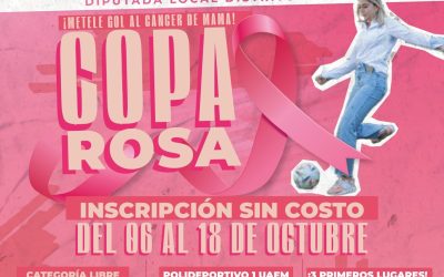 Concientiza diputada Andy Gordillo sobre el mes rosa través de la campaña “Métele un gol al cáncer de mama”