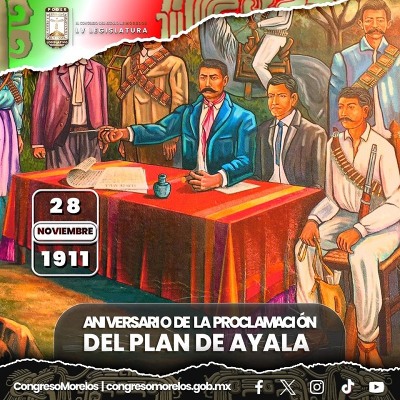 CXII Aniversario de la Promulgación del Plan de Ayala