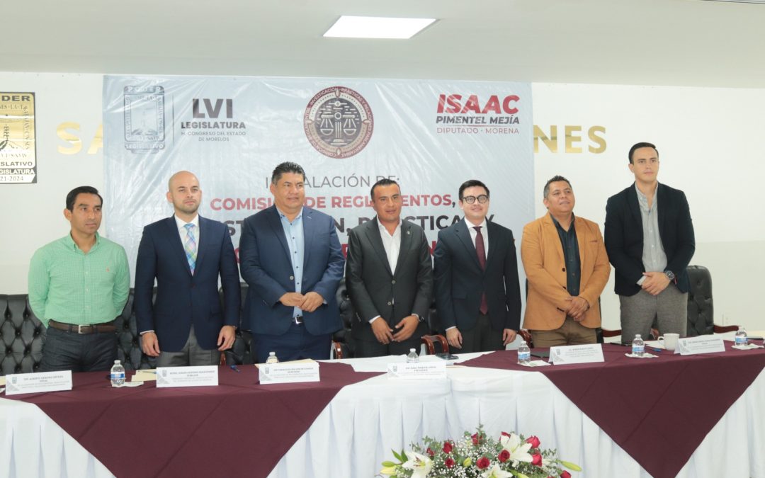 Instala el diputado Isaac Pimentel la Comisión de Reglamentos, Investigación, Prácticas Parlamentarias