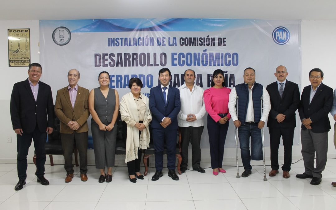 Instala diputado Gerardo Abarca Peña la Comisión de Desarrollo Económico de la LVI Legislatura