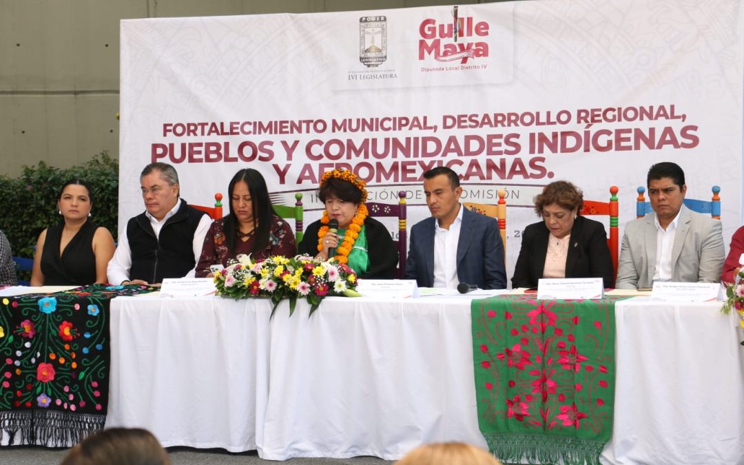 Instala diputada Guillermina Maya Comisión de Fortalecimiento Municipal, Desarrollo Regional, Pueblos y Comunidades Indígenas y Afromexicanas