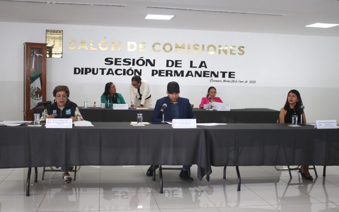 Clausura Congreso de Morelos trabajos de su Diputación Permanente