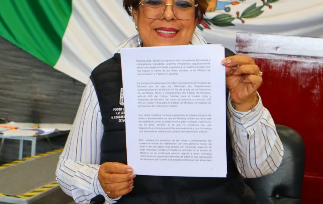 Presenta diputada Ruth Rodríguez iniciativas en materia de matrimonio infantil y reconocimiento de subsistemas de educación