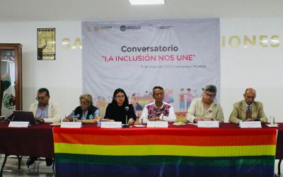 Encabeza diputada Brenda Espinoza rueda de prensa y conversatorio “La inclusión nos une”