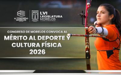Congreso de Morelos convoca al Reconocimiento al Mérito al Deporte y Cultura Física 2026