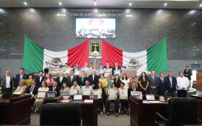 Galardona Congreso del Estado a morelenses destacados en distintos ámbitos de la sociedad